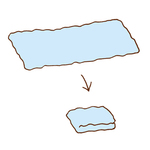 タオルをたたむ　The towel is folded